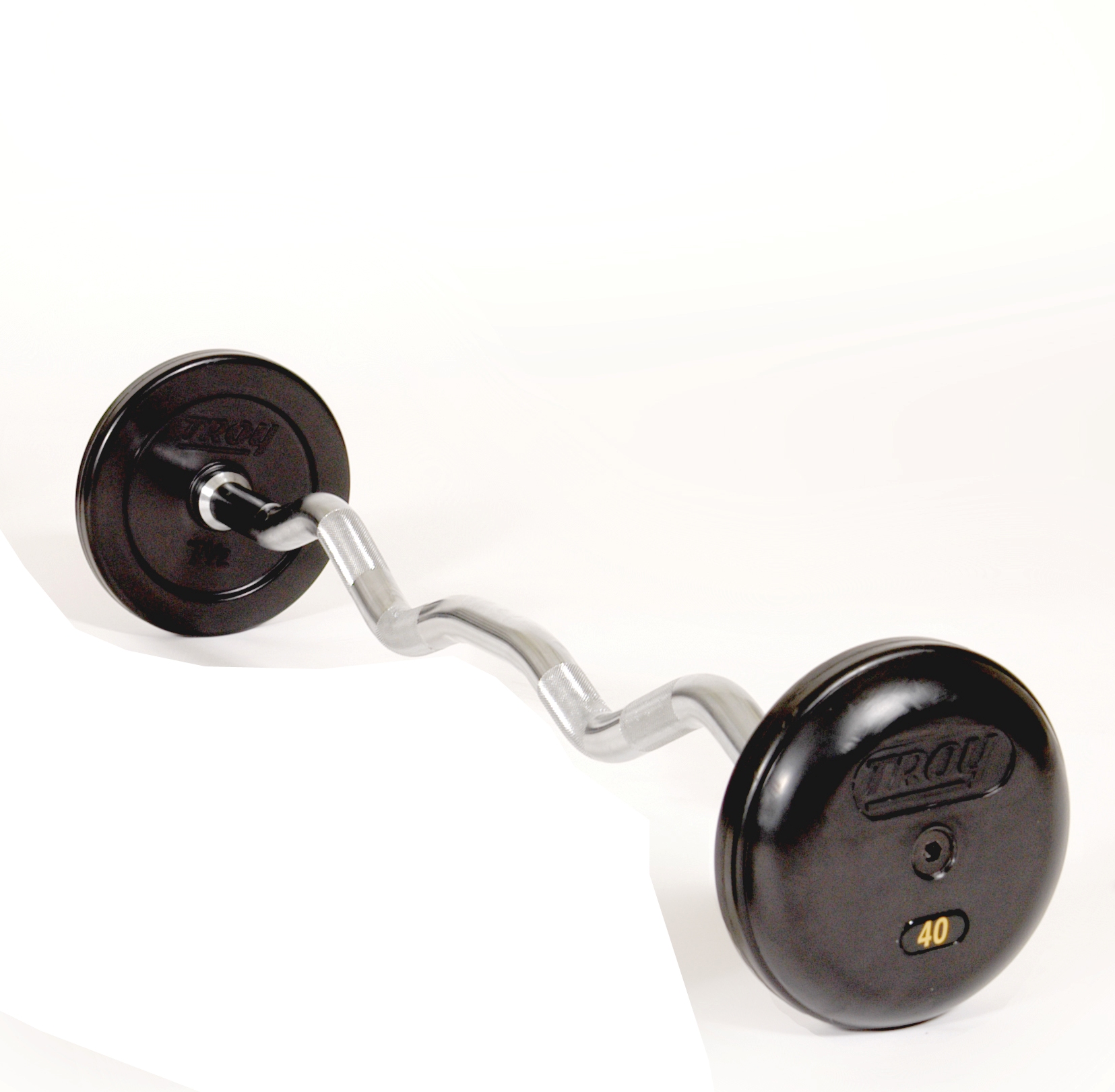 Pro-Style Rubber Encased Curl Barbell