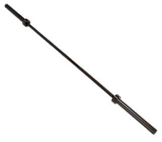 7' Black Oxide Power Bar with 1,500lb Static Capacity. 28mm Diameter w/Medium Diamond Knurling and 4” Center Knurling.