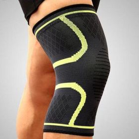 Color: Yellow 1Pc, Size: L - Knee Support Anti Slip Breathable