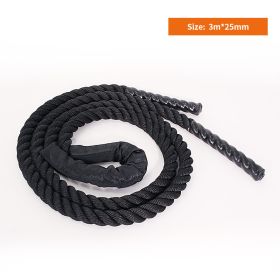 Color: 25mm x 3m - Physical Training Rope Weight-Bearing Rope Skipping Fitness Swing Rope