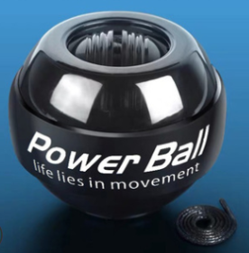 Color: Black - Glowing Wrist Ball Finger Exercise Wrist Arm Strength Fitness Ball