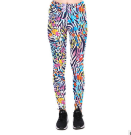 Size: 2xl, Style: 1 - Wild Colourful Leggings