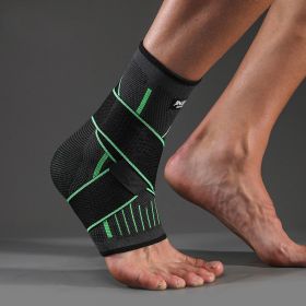 Color: Green, Size: S and M - Sports protective ankle