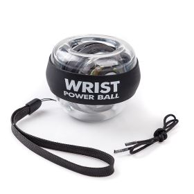 Color: Rope colored lights, Style: Black - Exercise wrist strength gyro fitness wrist force