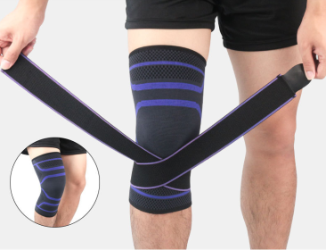 Style: Professor, Color: Darkpurple-XL, Size:  - Sports kneecap protection