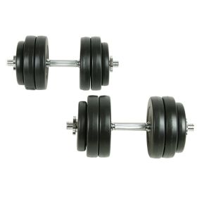 vidaXL 18 Piece Dumbbell Set 66.1 lb