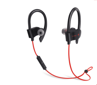 Color: S4Z red Chinese - Neck-mounted Sports Bluetooth Headset Binaural Stereo Sports Life Universal