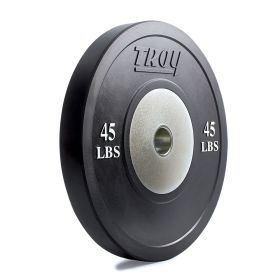 45 lb Troy Competition Black Bumper Plate