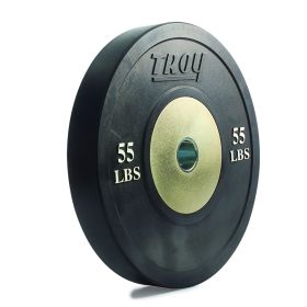 55 lbs Troy Competition Black Bumper Plate