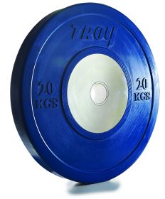 20 kg Troy Competition Grade Blue Rubber Bumper