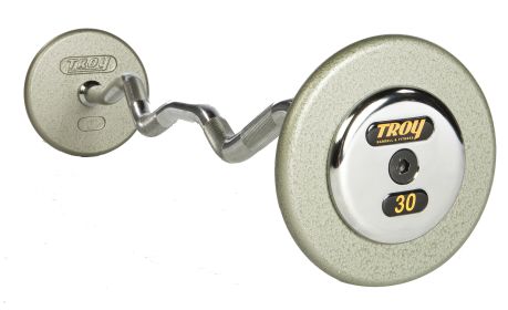 Pro-Style Curl Barbell with Chrome Endcaps