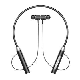 Wireless Bluetooth headset Neck type stereo noise reduction Universal plug-in card sport ear headset Mic