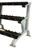 3 Tier 15 Pair Dumbbell Saddle Rack