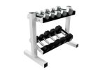 5 pair Horizontal DB Rack. Stores a 5-25lb dumbbell run.