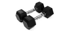 3 lb 6 Sided Rubber Hex Dumbbell