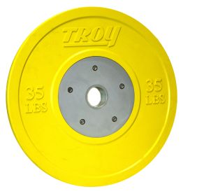 35lb Troy Competition Grade Yellow Solid Rubber Bumper