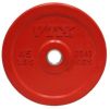 10lbs Olympic 2" Solid Bumper plate with steel insert-Green (not sold by pound)