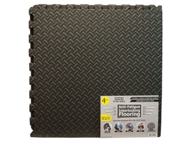 Anti-Fatigue Textured Interlocking Flooring Set ( Case of 2 )