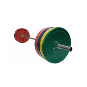 Bumper set includes: O-010SBP(2), O-025SBP(2), O-035SBP(2), O-045SBP(2), GOB-1200(Olympic Bar), TOZC-1/2(1 pair collars)