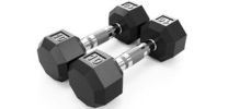 5 lb 8-Sided Rubber Encased Dumbbell