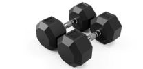 5 lb 8-Sided Rubber Encased Dumbbell