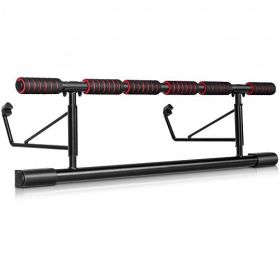 Foldable Pull Up Bar Doorway Chin Up Bar with Foam Grip for Home Gym