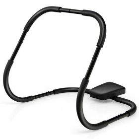 Portable AB Trainer Fitness Crunch Workout Exerciser with Headrest-Black