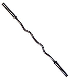 International Style 5' E-Z Curl Bar, 30 mm, Black.