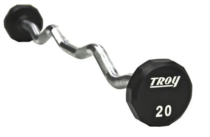 12-Sided Urethane E-Z Curl Barbell