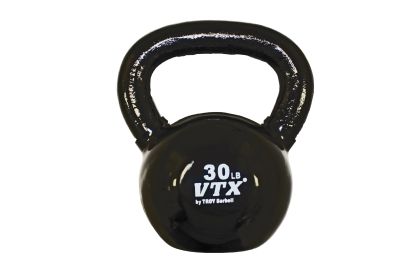 30 lb Vinyl Kettlebell (Black)