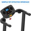 1.0 HP Folding Treadmill Electric Support Motorized Power Running Machine Trainer