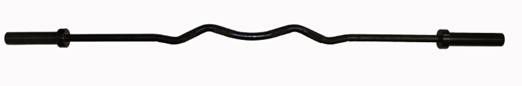 International Style 6' E-Z Curl Bar - Black, 30 mm